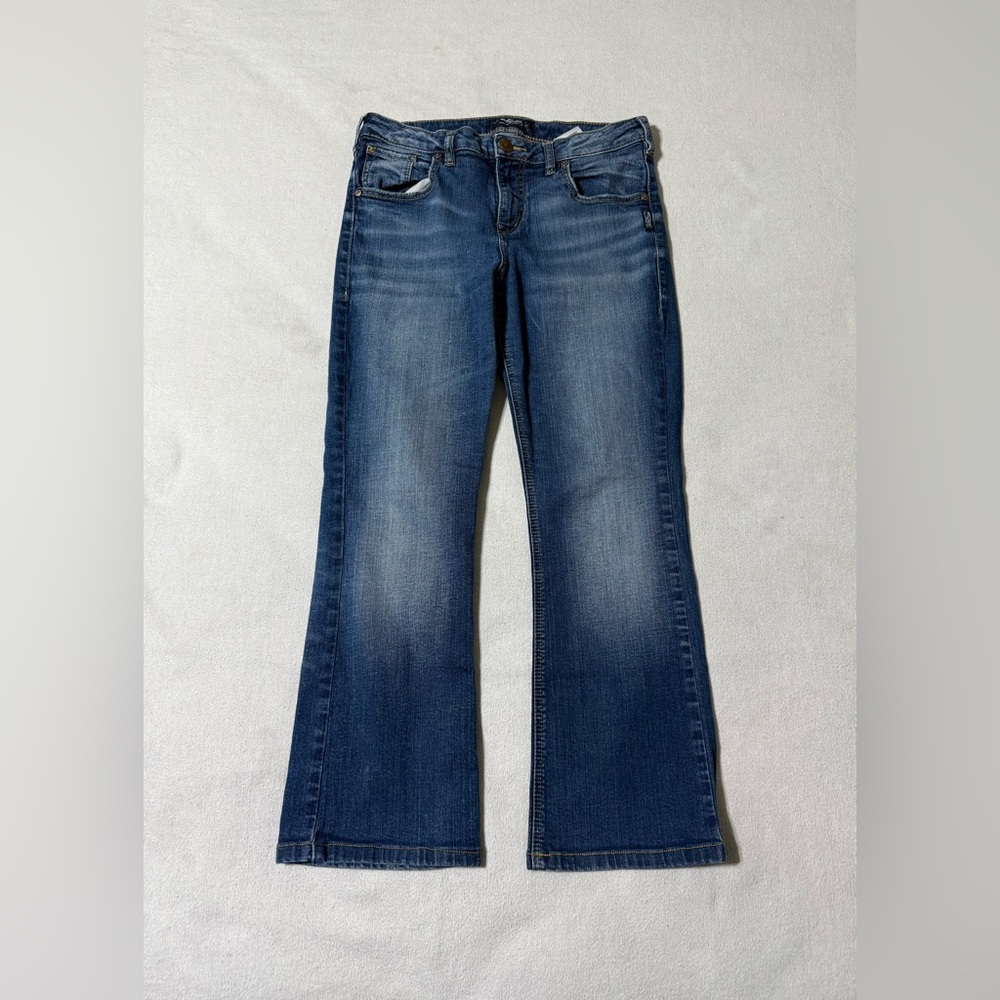 Silver Jeans Womens 30x25.5 Izzy Bootcut Mid Rise Denim Jeans Medium Wash
